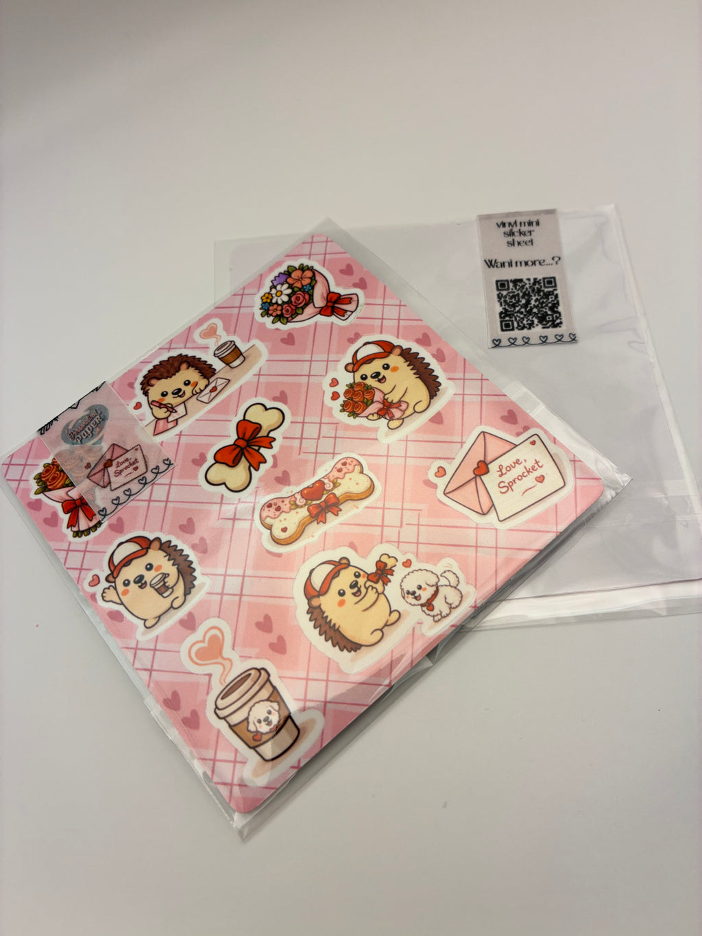 Sprocket’s Valentine Sticker Sheet