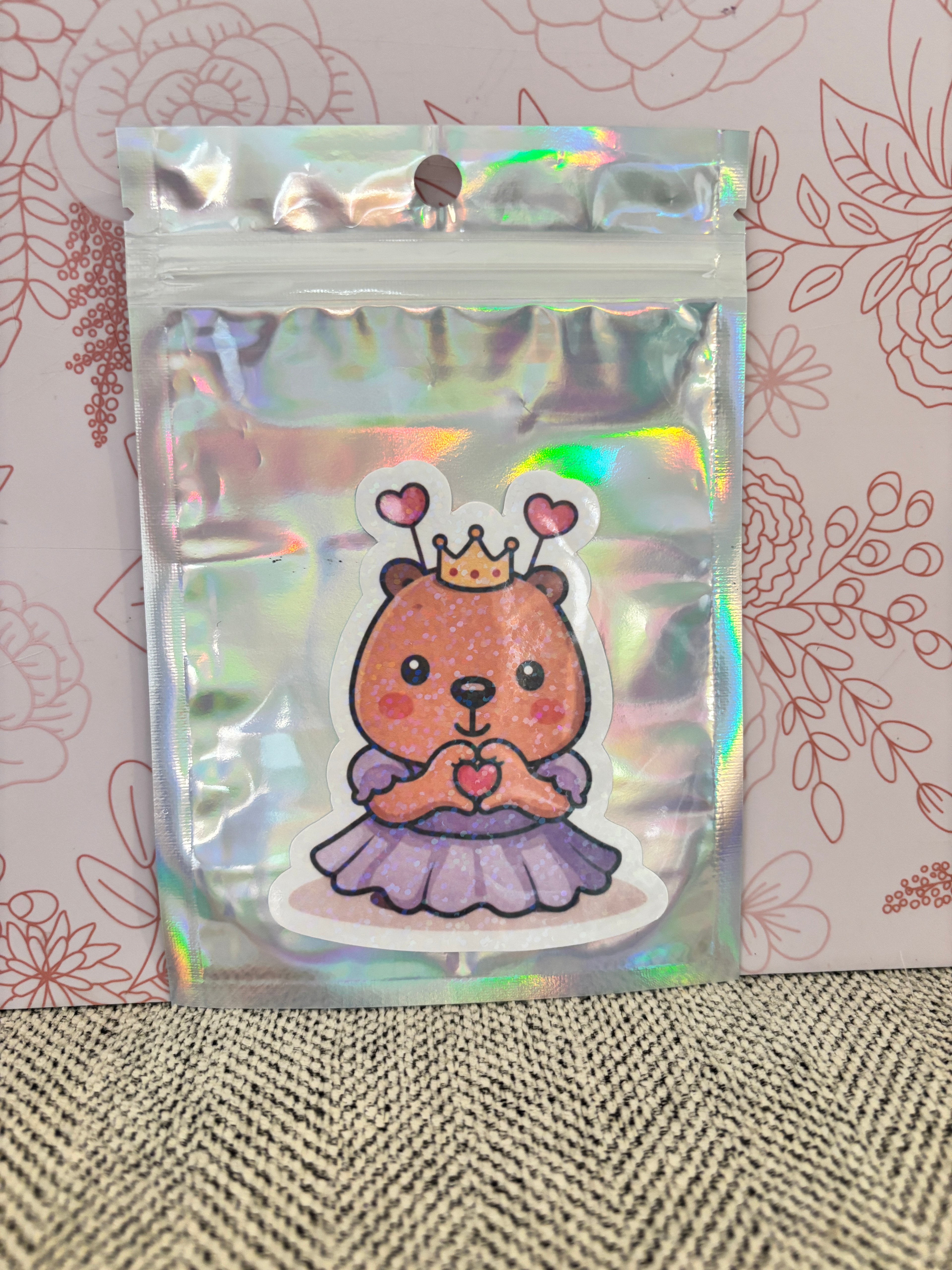 Holographic Vinyl Die Cut Sticker | Capy Jessie