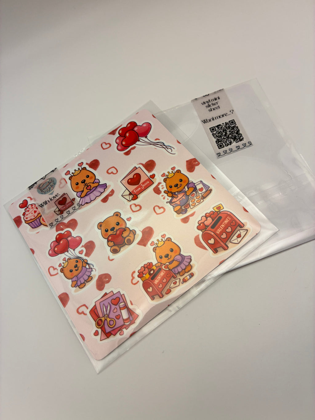 Capy Jessie Valentine Sticker Sheet