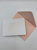 hbd – Foiled Script A1 Greeting Card