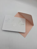 thinking of you – Foiled Script A1 Greeting Card