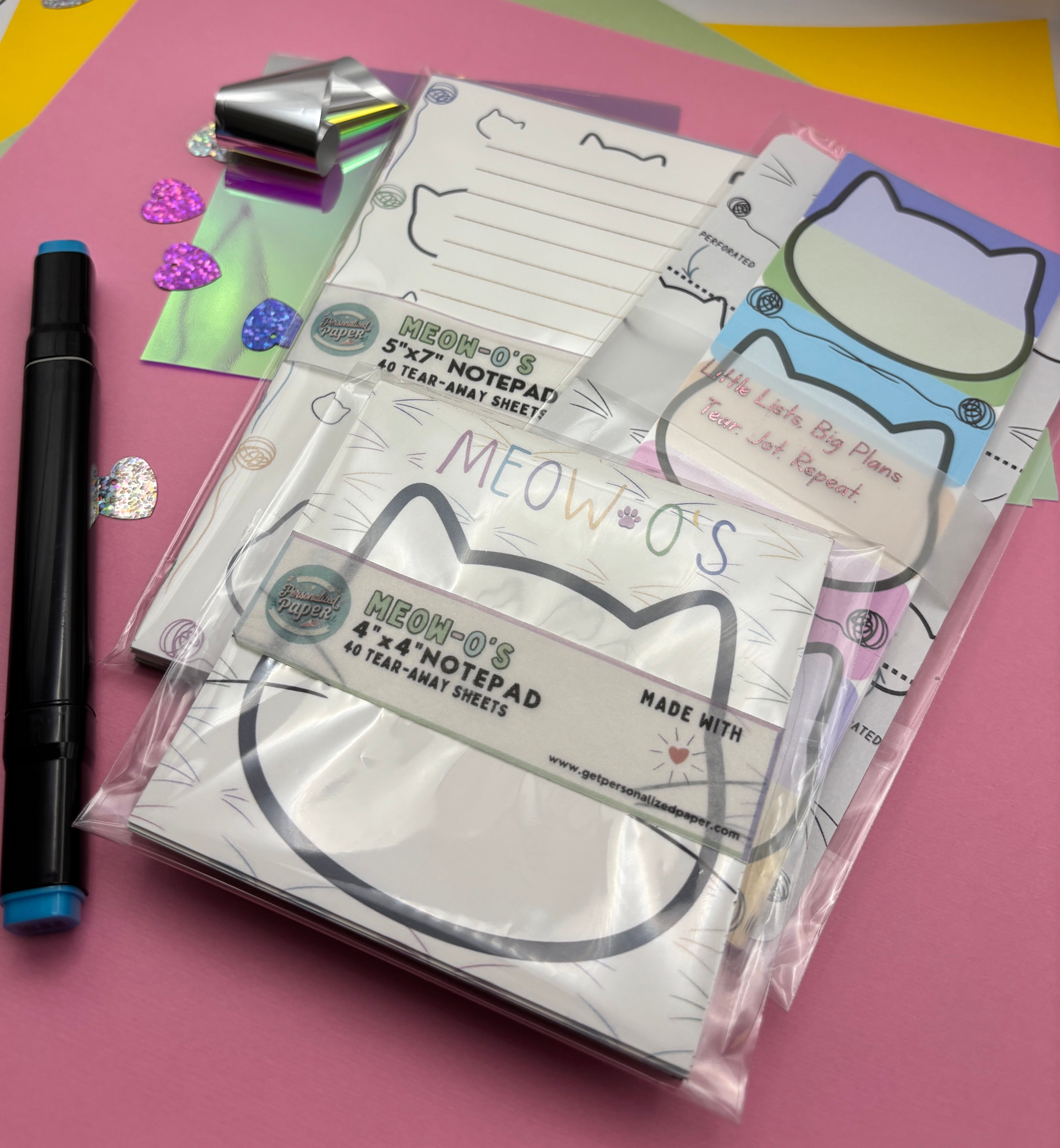 Meow-o’s Starter Desk Set – 3 Piece Bundle