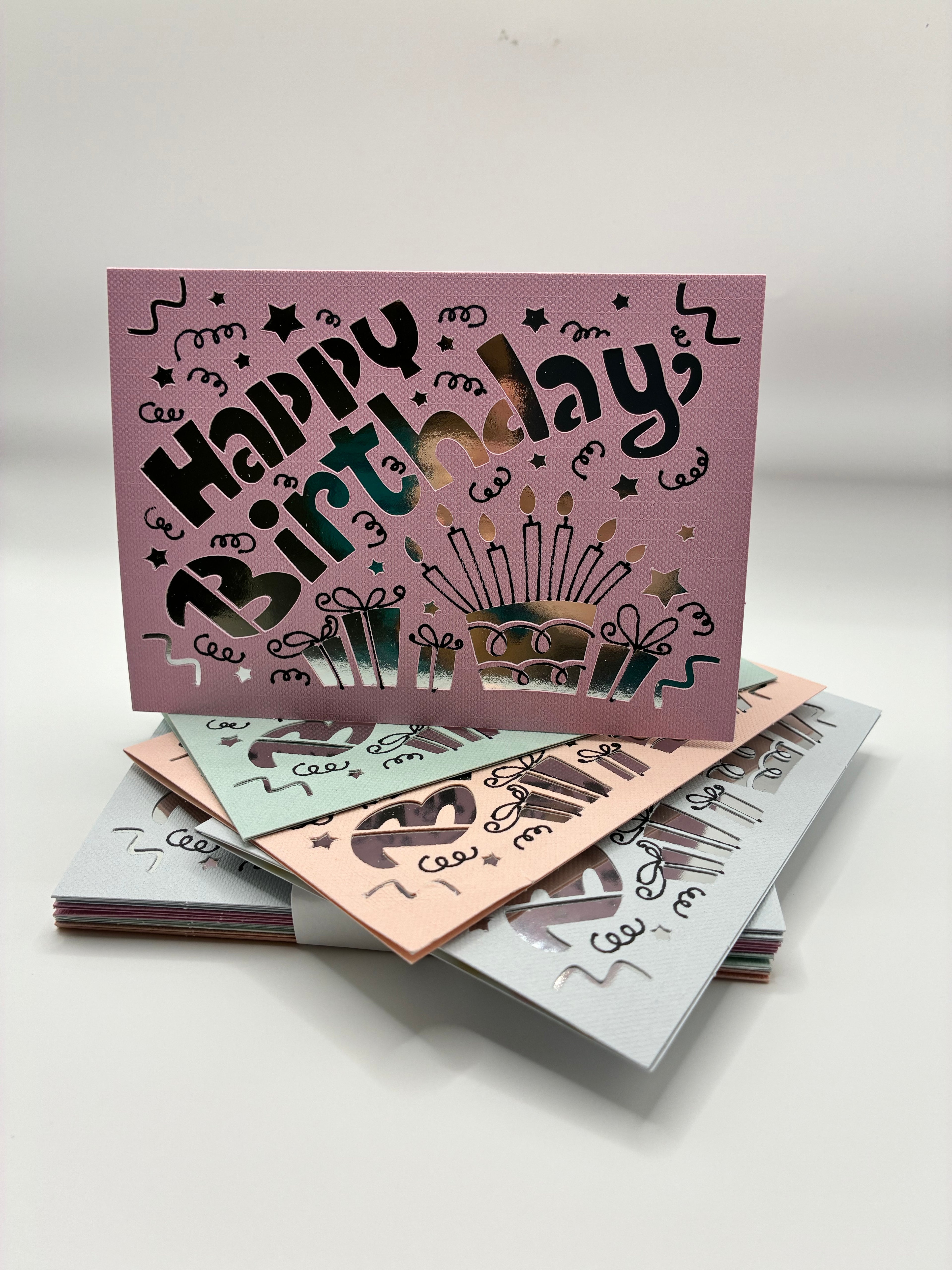 The Birthday Bunch-12 Pack B-day Card Set