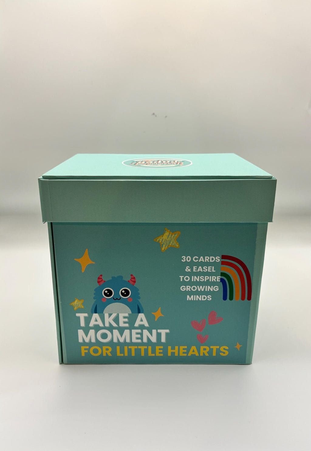 Little Hearts Motivational Card Set – 30 Daily Affirmations with Display Easel