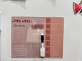 Magnetic Dry Erase Weekly Calendar – 8”x10” Blush Edition